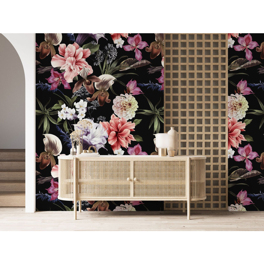 Papier peint motif XL - Motif floral