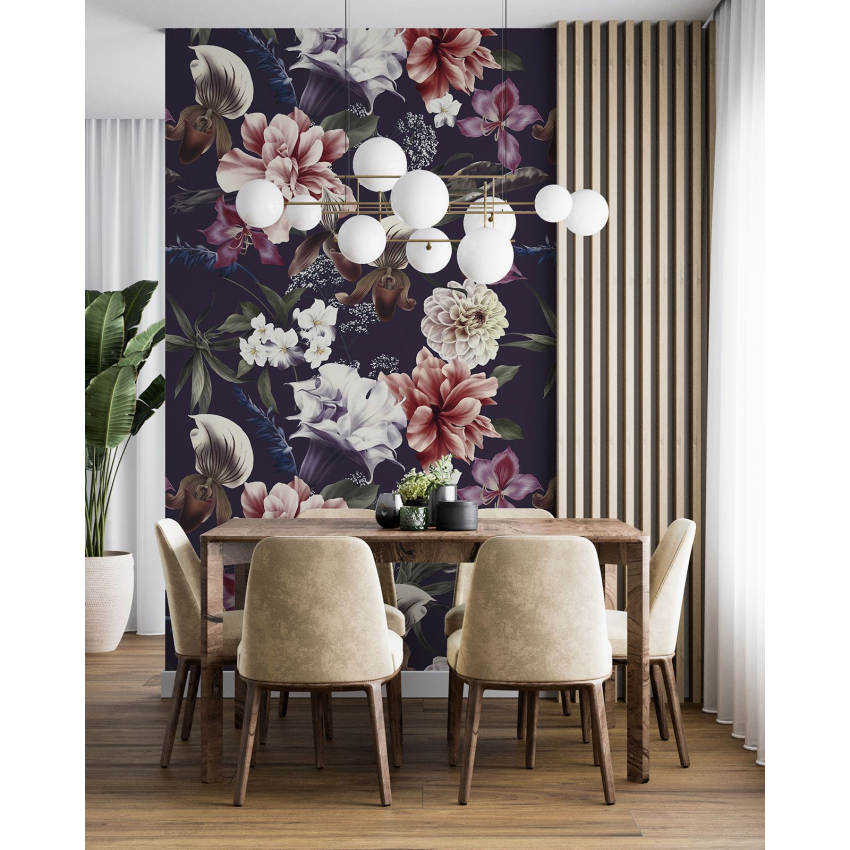 Papier peint motif XL - Motif floral