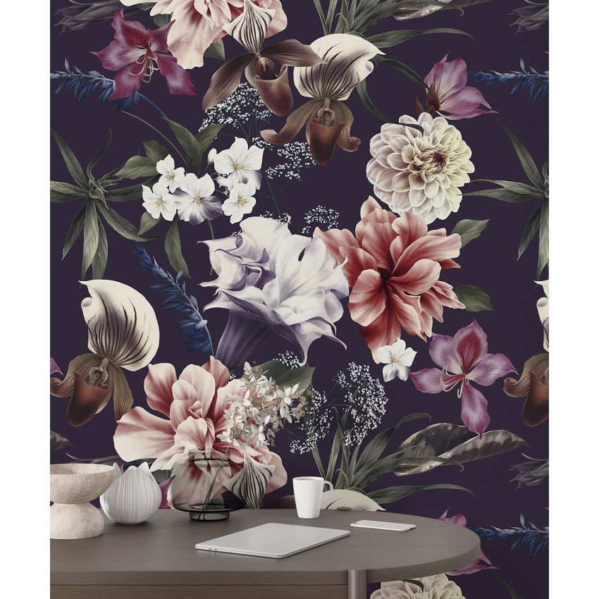 Papier peint motif XL - Motif floral