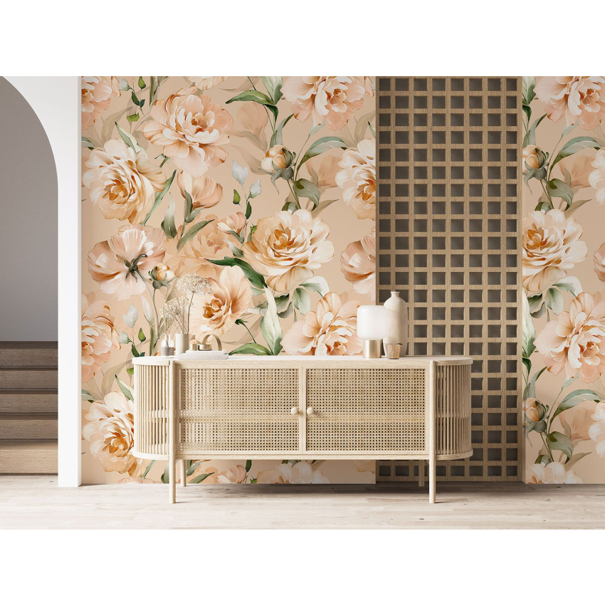 Papier peint motif XL - Motif floral