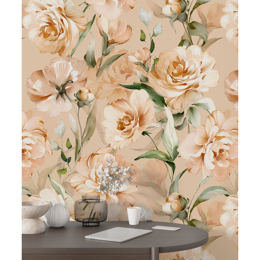 Papier peint motif XL - Motif floral