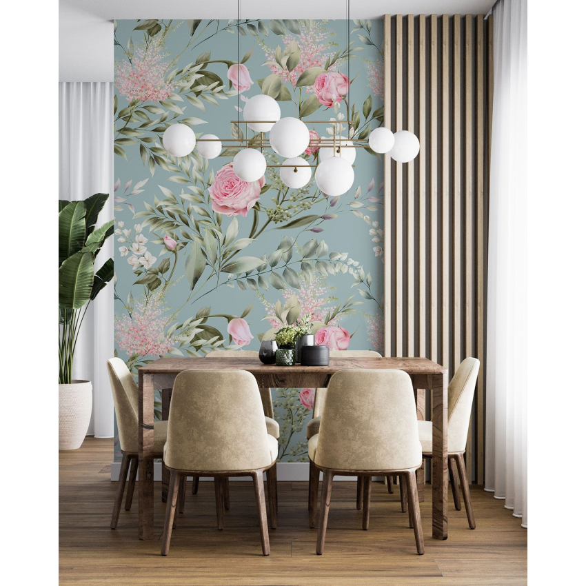 Papier peint motif XL - Motif floral