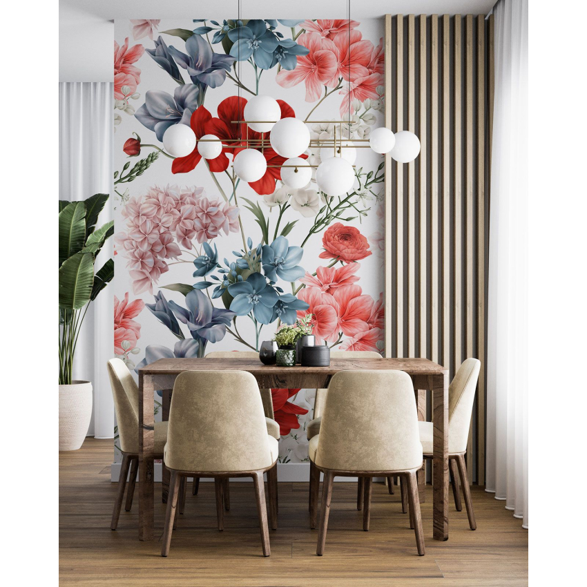 Papier peint motif XL - Motif floral