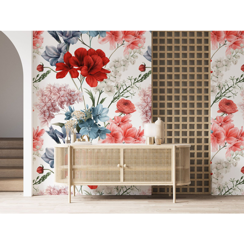 Papier peint motif XL - Motif floral