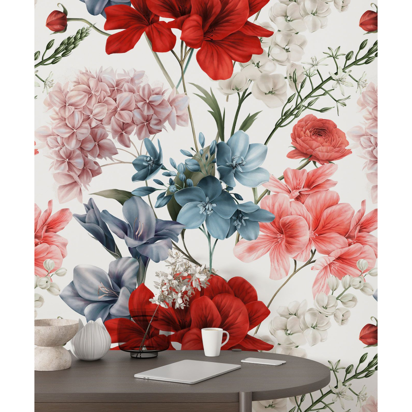 Papier peint motif XL - Motif floral