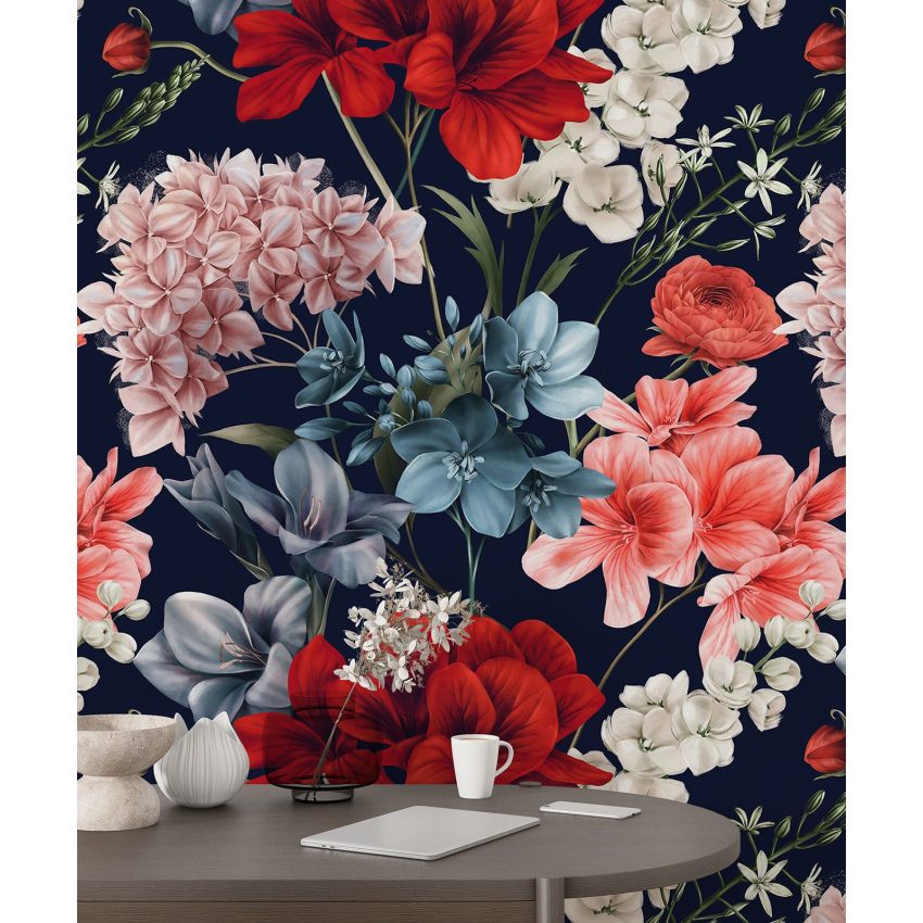 Papier peint motif XL - Motif floral