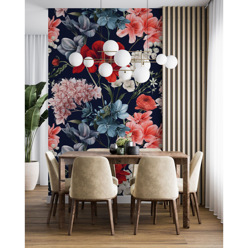 Papier peint motif XL - Motif floral