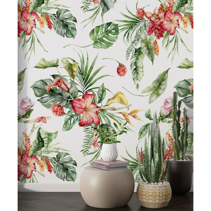Papier peint motif XL - Motif floral