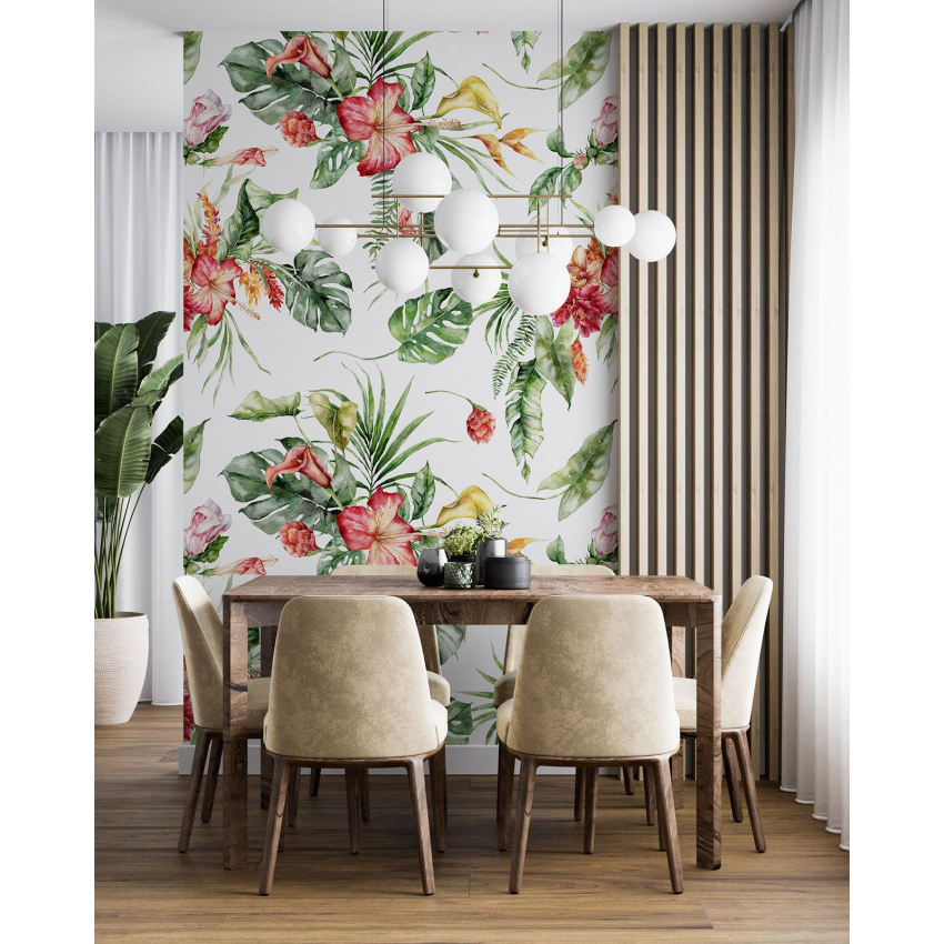 Papier peint motif XL - Motif floral