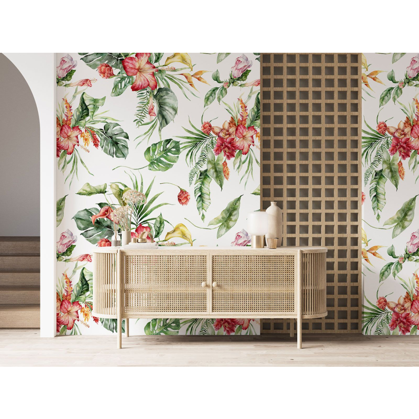 Papier peint motif XL - Motif floral