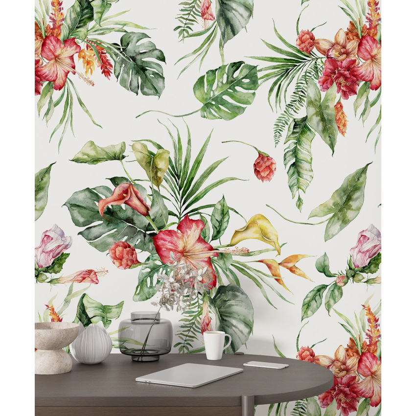 Papier peint motif XL - Motif floral