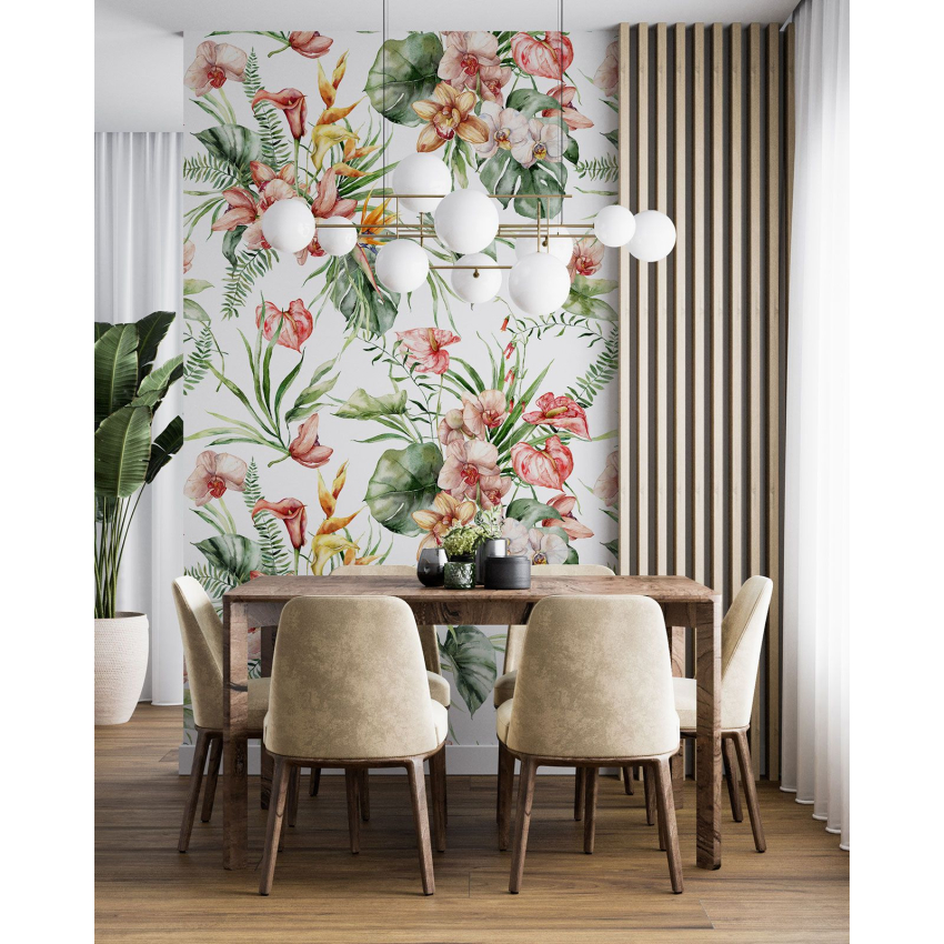 Papier peint motif XL - Motif floral