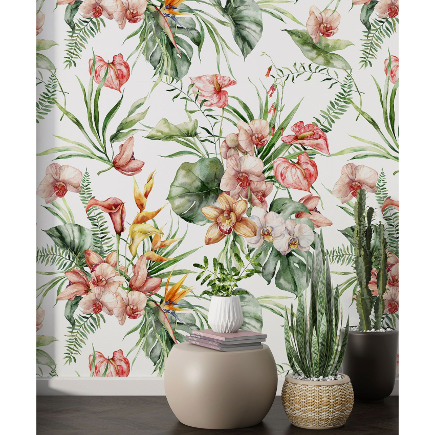 Papier peint motif XL - Motif floral