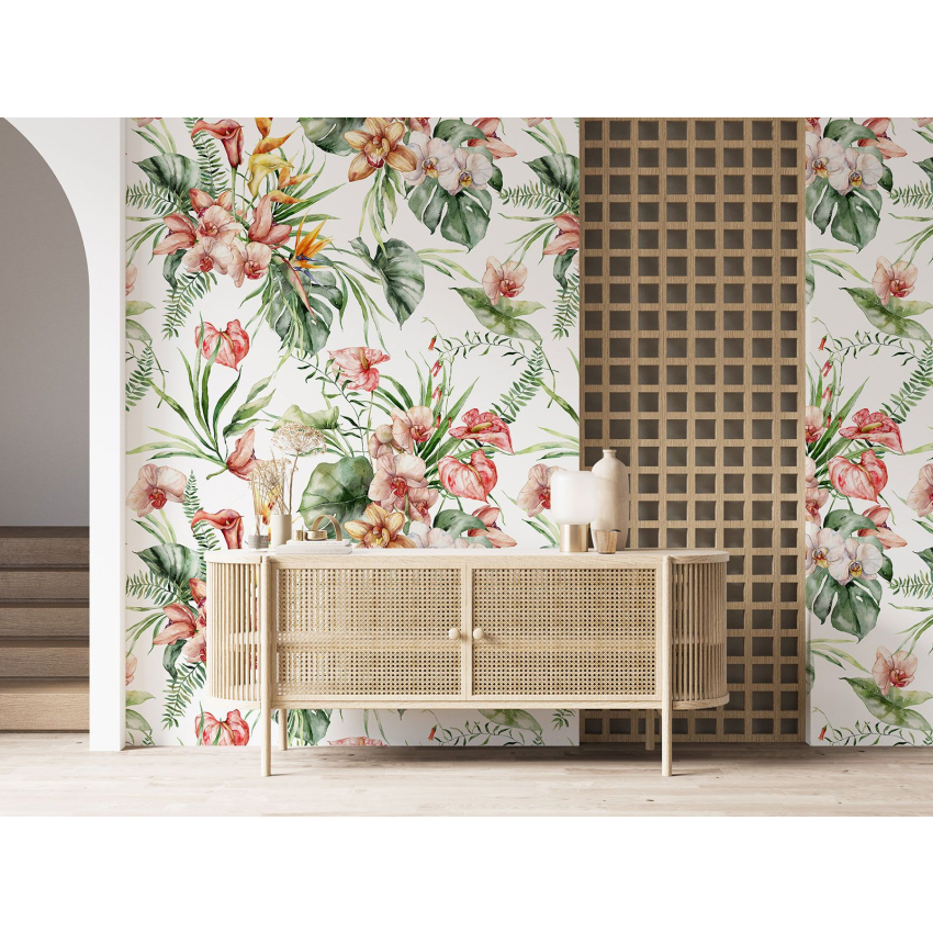 Papier peint motif XL - Motif floral