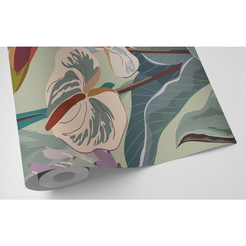 Papier peint motif XL - Motif floral