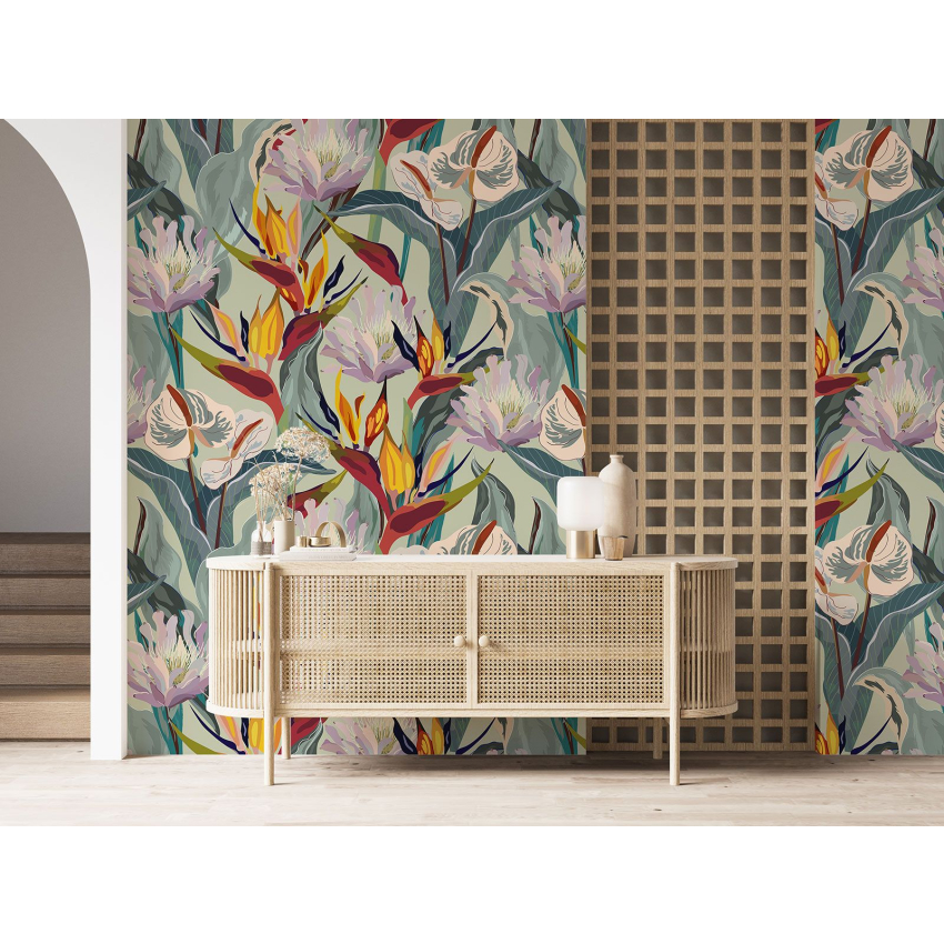 Papier peint motif XL - Motif floral