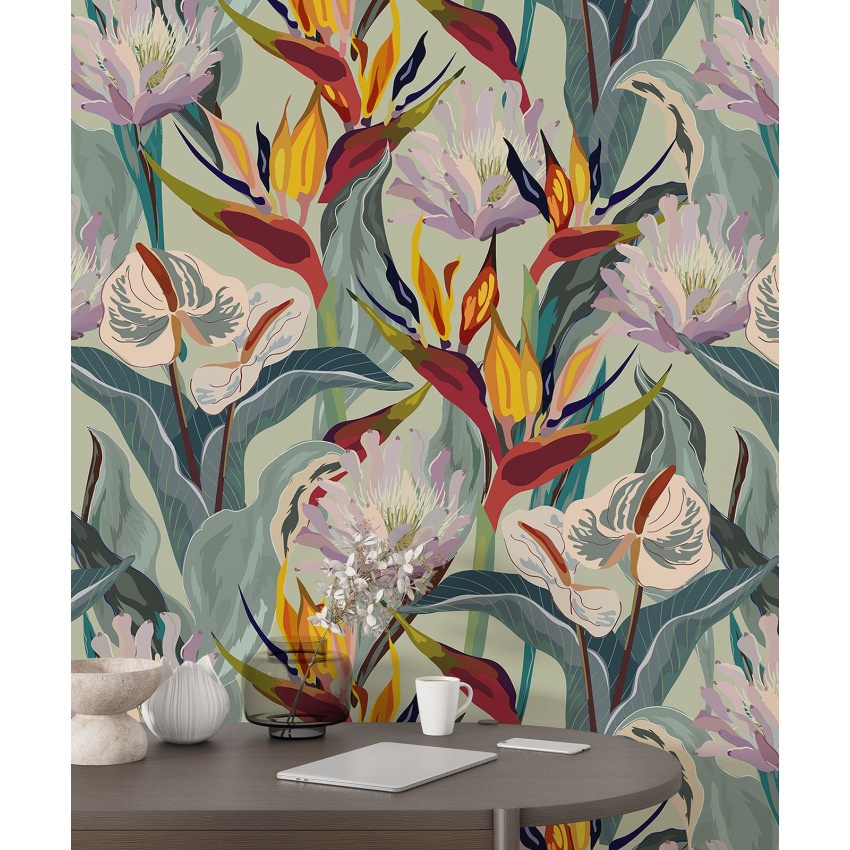 Papier peint motif XL - Motif floral