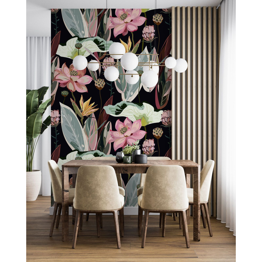 Papier peint motif XL - Motif floral