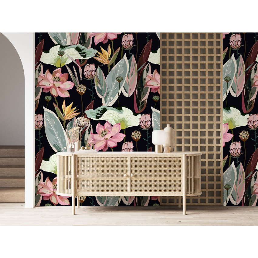 Papier peint motif XL - Motif floral