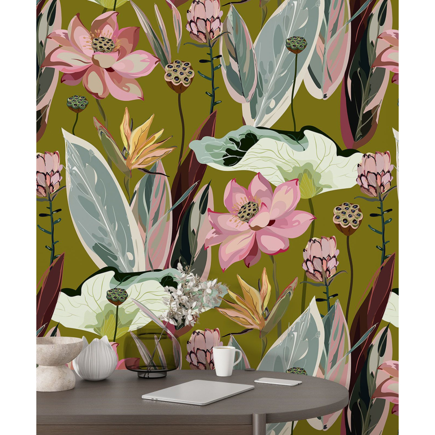 Papier peint motif XL - Motif floral