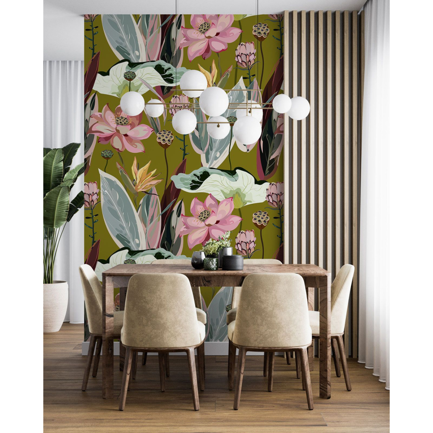 Papier peint motif XL - Motif floral
