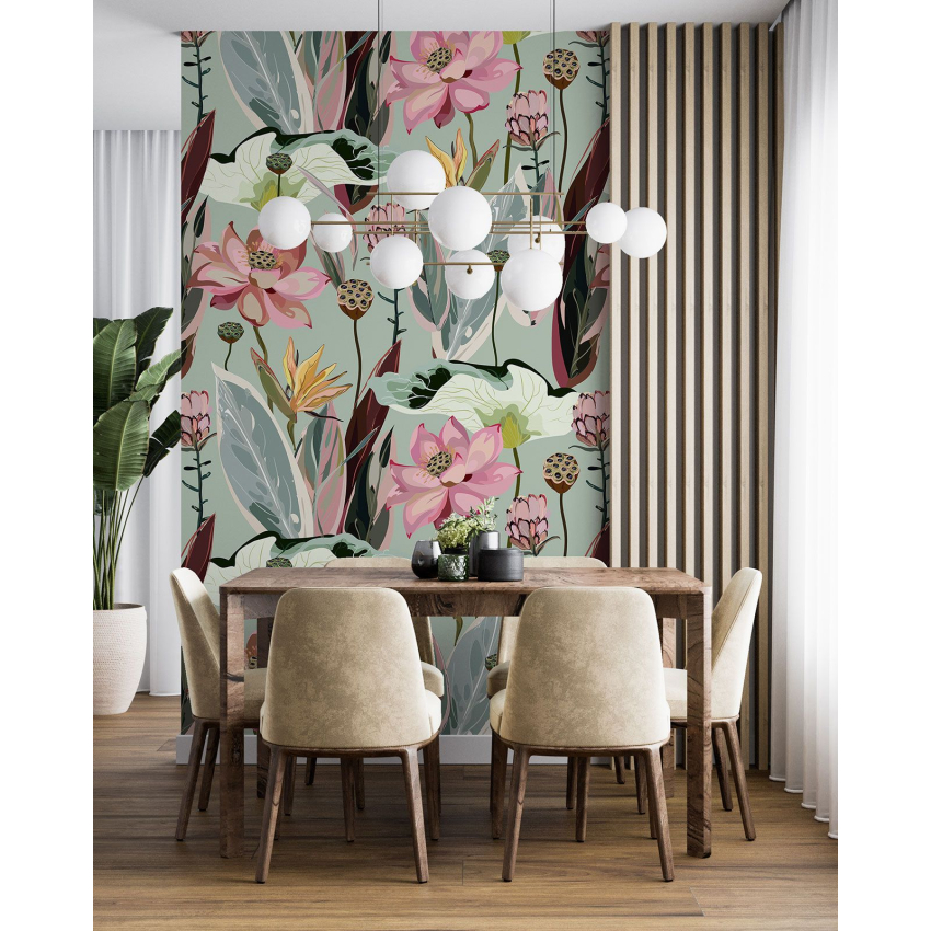 Papier peint motif XL - Motif floral