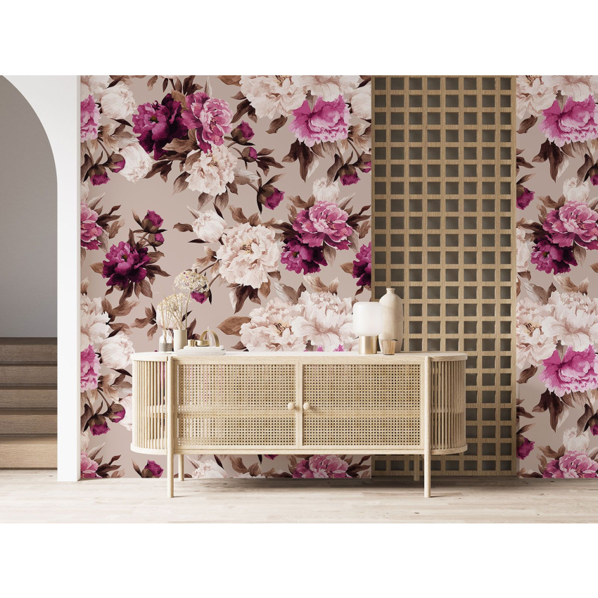 Papier peint motif XL - Motif floral
