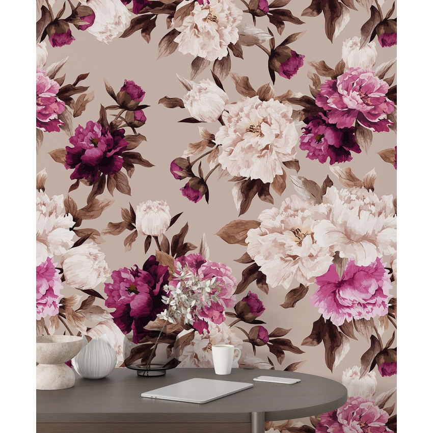 Papier peint motif XL - Motif floral