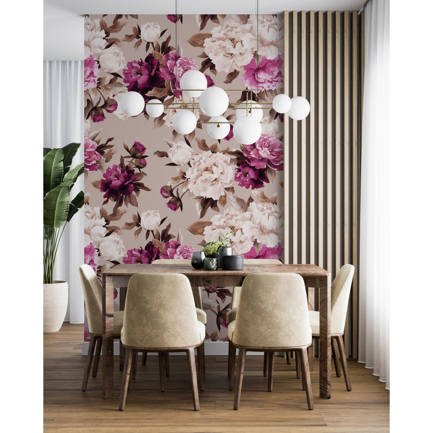 Papier peint motif XL - Motif floral