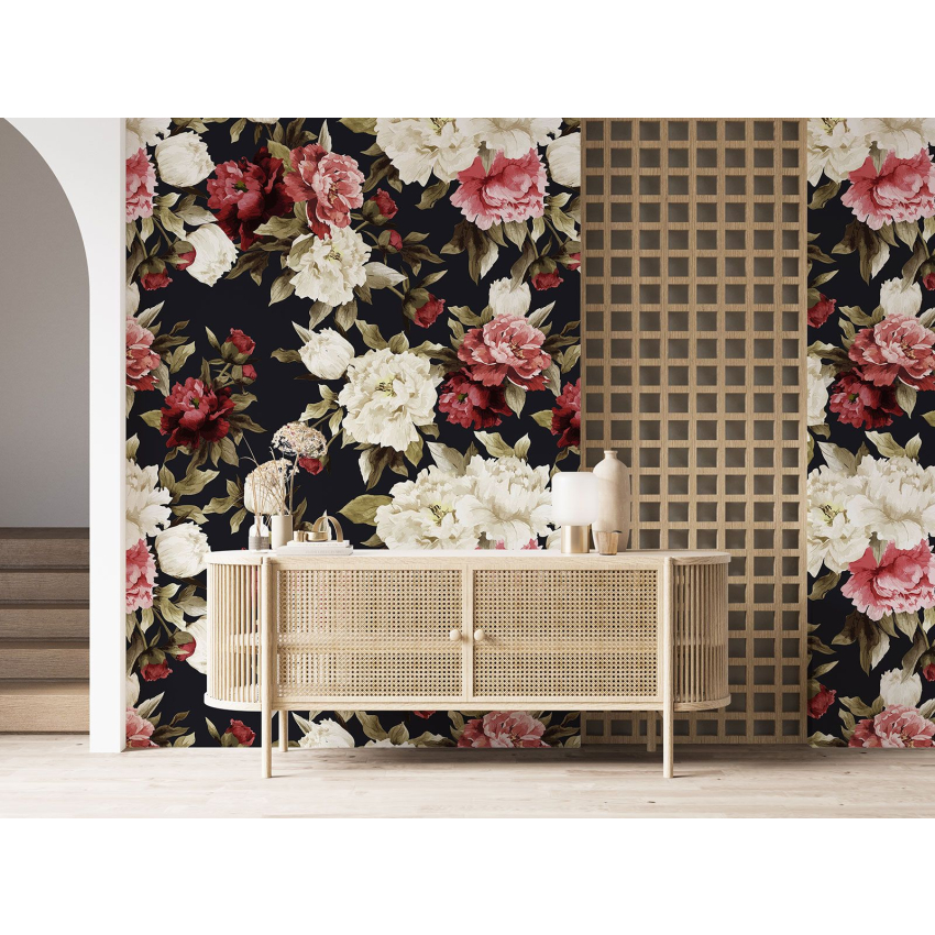 Papier peint motif XL - Motif floral