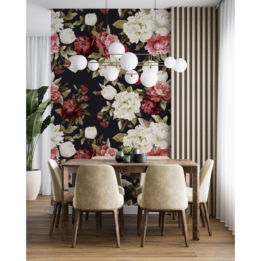 Papier peint motif XL - Motif floral