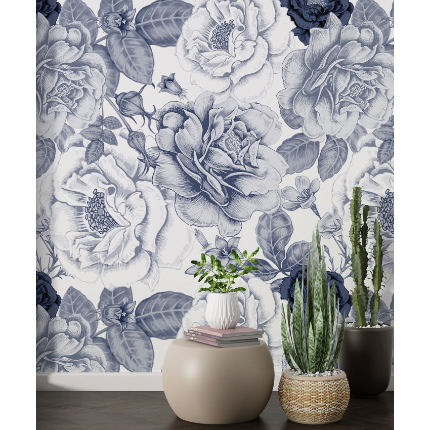 Papier peint motif XL - Motif floral