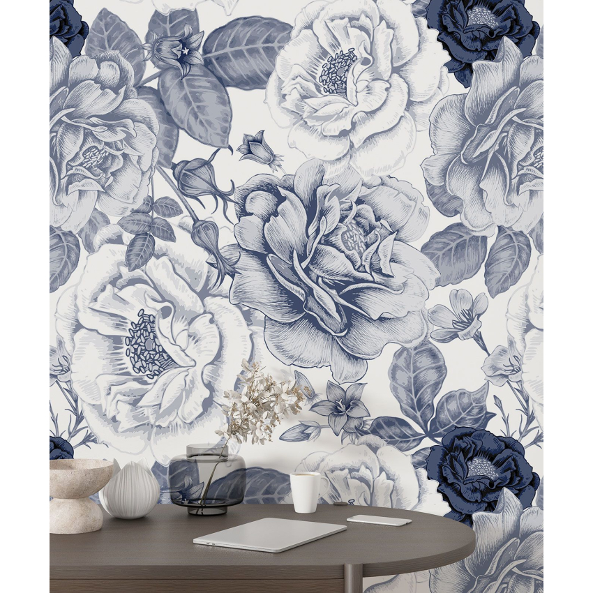 Papier peint motif XL - Motif floral