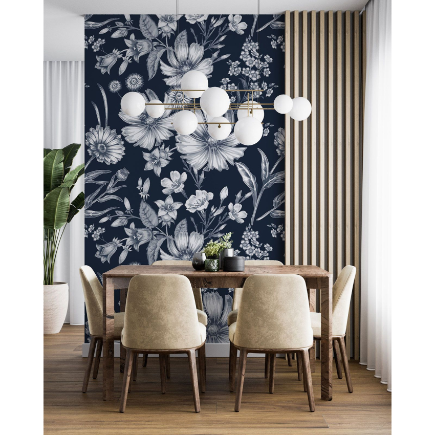 Papier peint motif XL - Motif floral