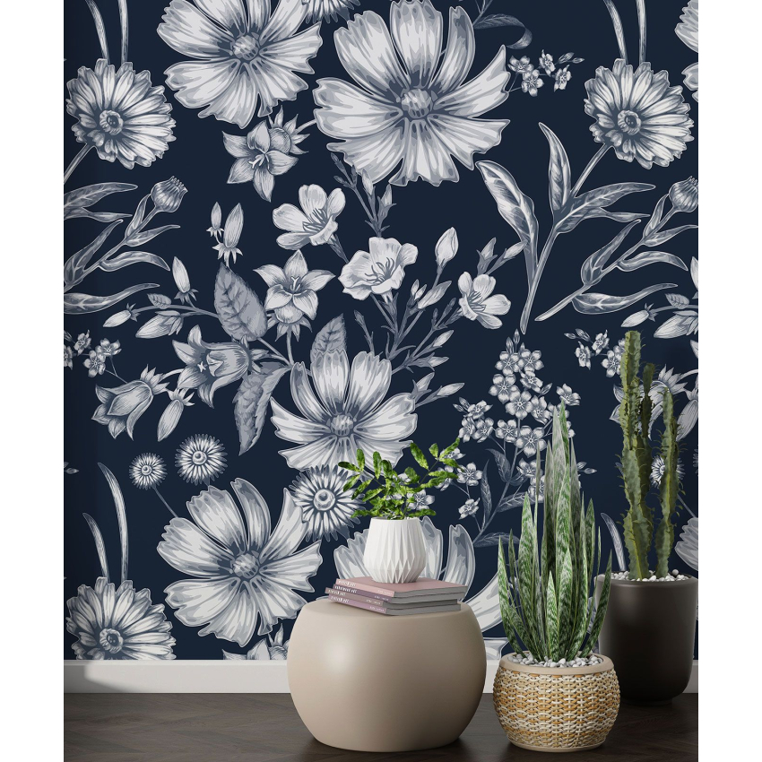 Papier peint motif XL - Motif floral