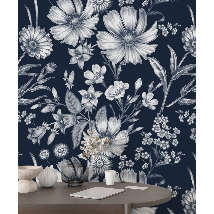 Papier peint motif XL - Motif floral