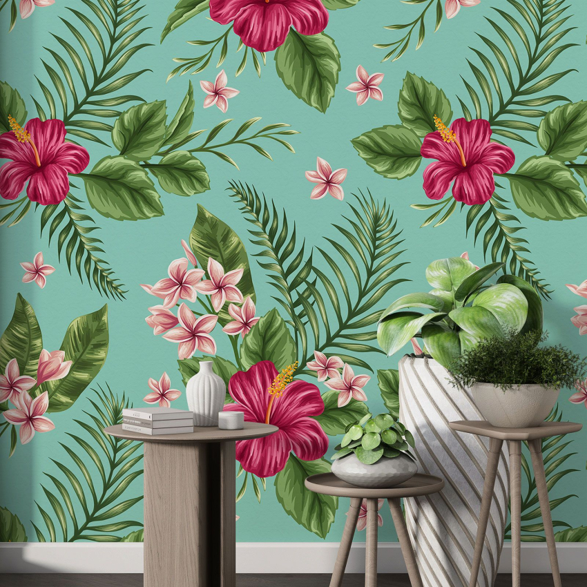 Papier peint motif XL - Motif floral
