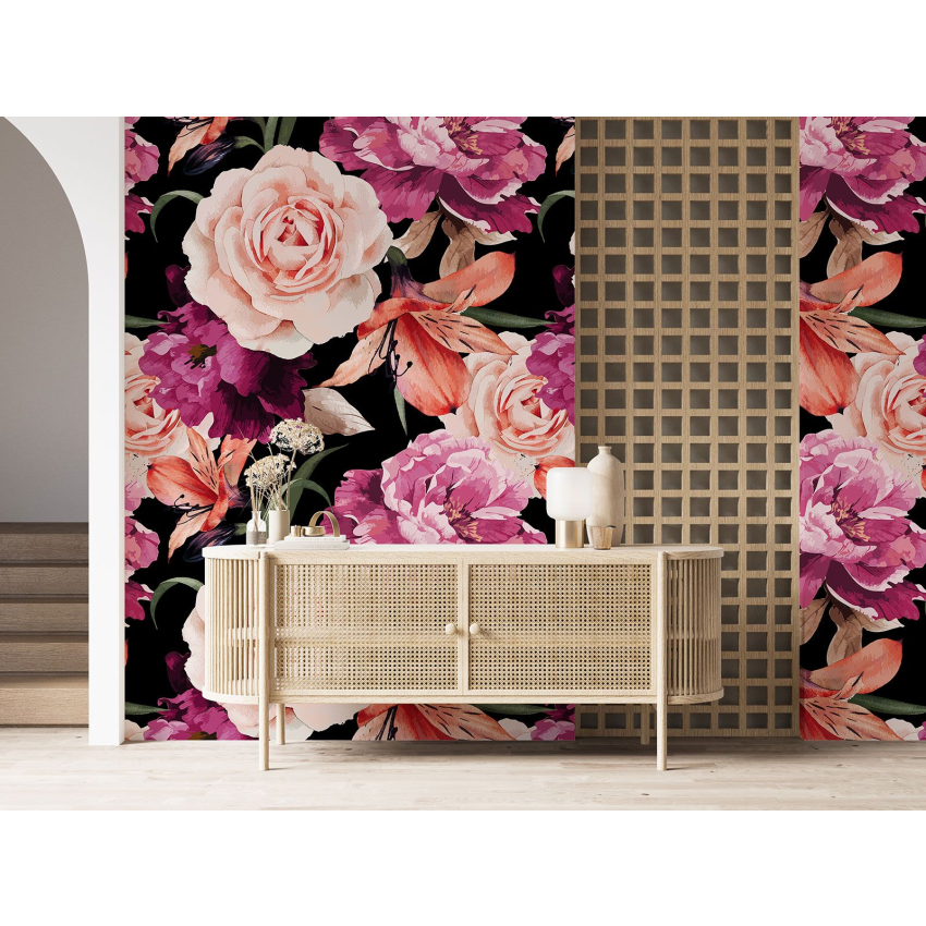 Papier peint motif XL - Motif floral
