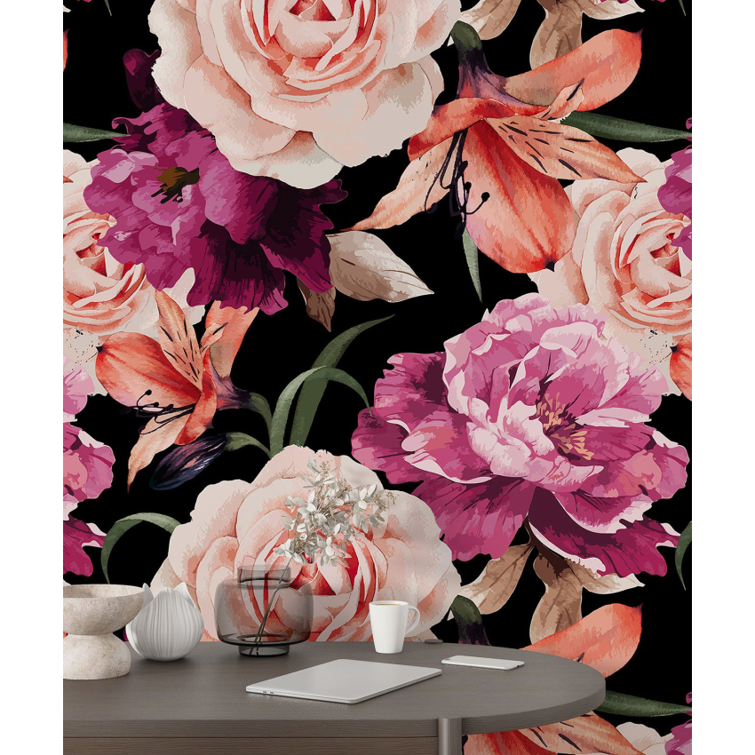 Papier peint motif XL - Motif floral