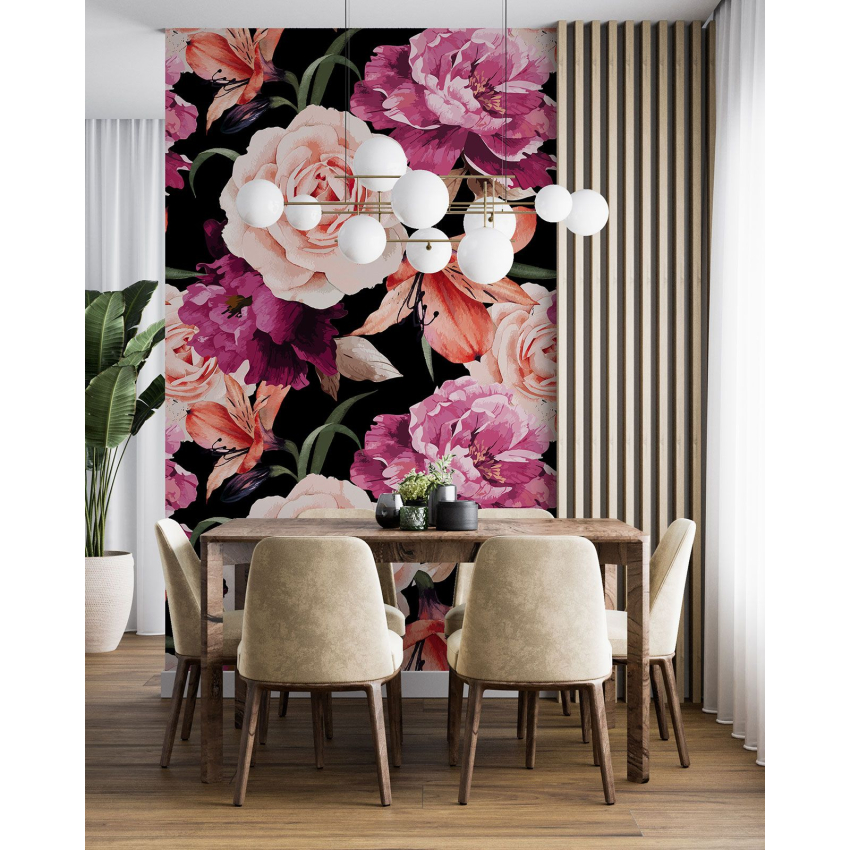 Papier peint motif XL - Motif floral