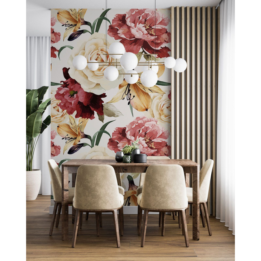 Papier peint motif XL - Motif floral