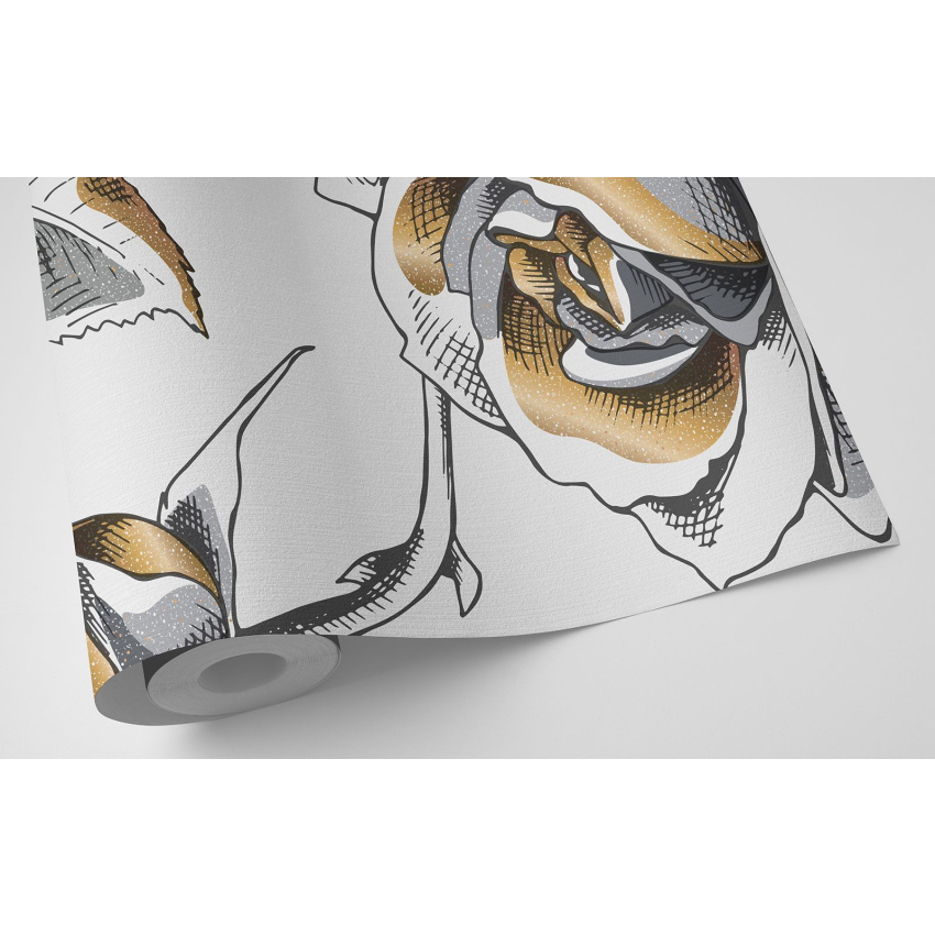 Papier peint motif XL - Motif floral