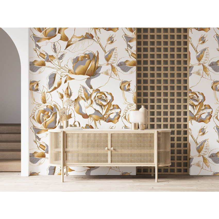 Papier peint motif XL - Motif floral