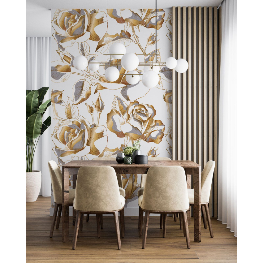 Papier peint motif XL - Motif floral