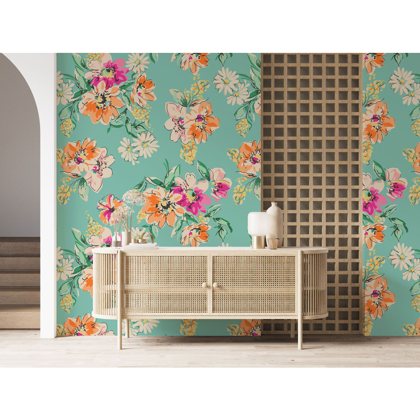 Papier peint motif XL - Motif floral