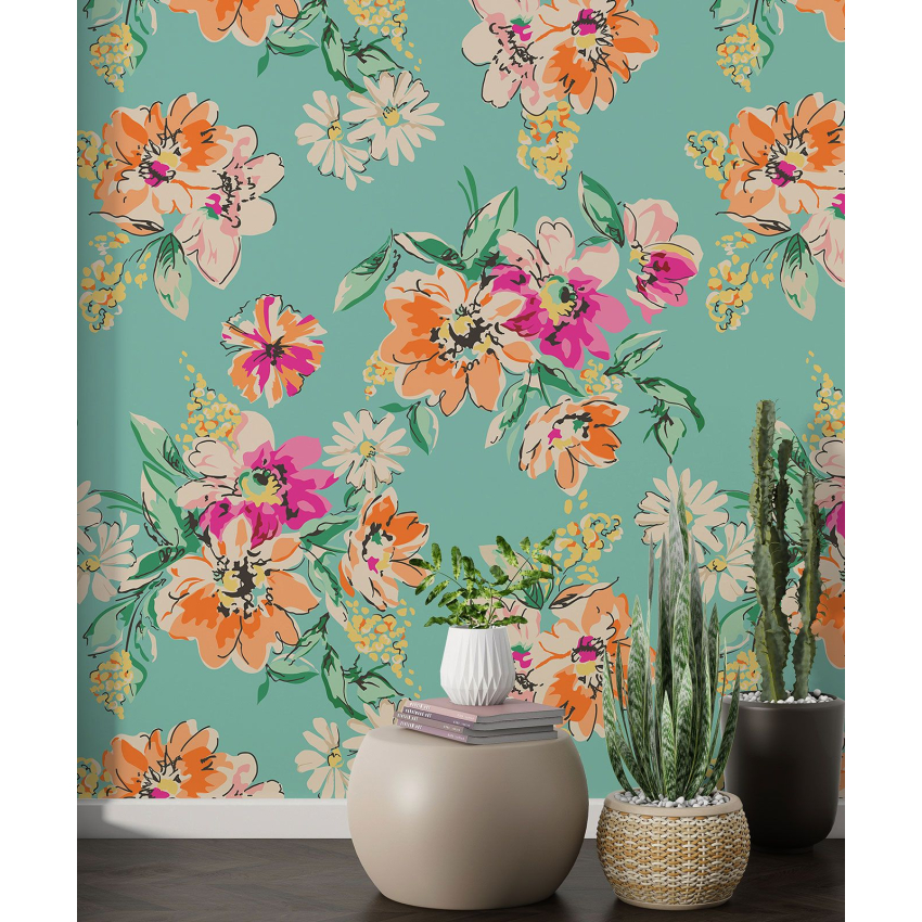 Papier peint motif XL - Motif floral