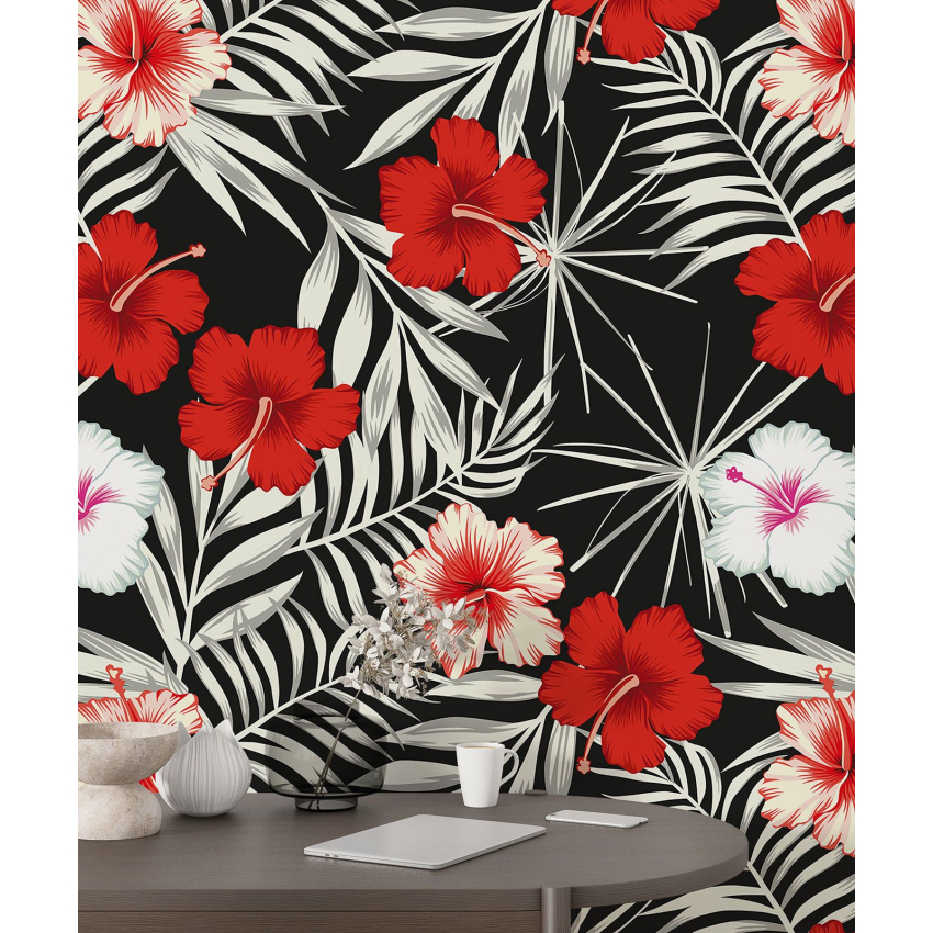 Papier peint motif XL - Motif floral