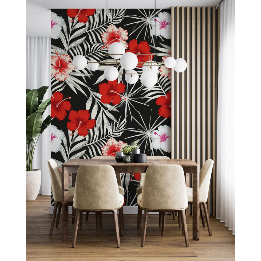 Papier peint motif XL - Motif floral