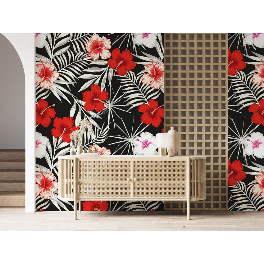 Papier peint motif XL - Motif floral