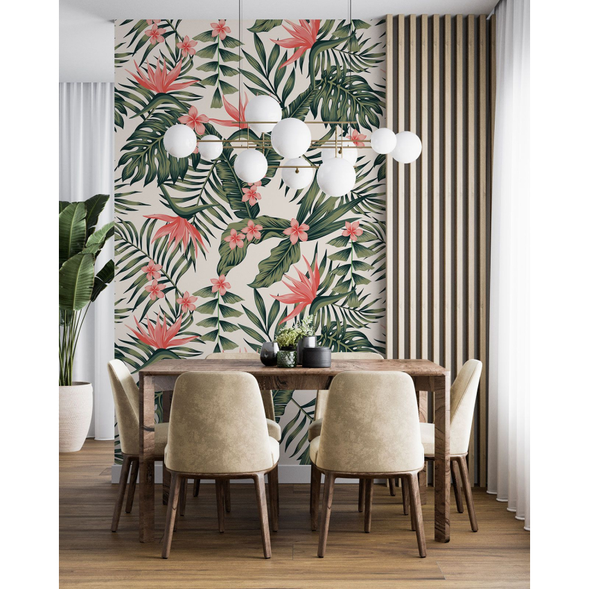 Papier peint motif XL - Motif floral